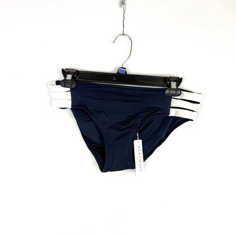 Seafolly Women’s Dark Blue Bikini Bottom Size 10